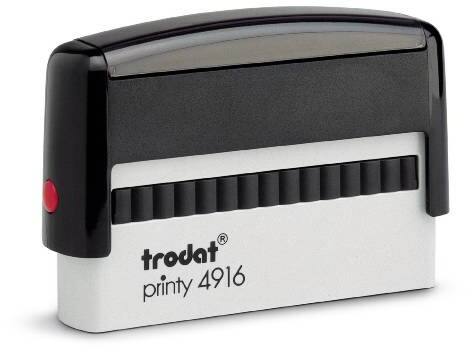 Trodat personalisierter Textstempel Printy 4916 Schwarz 6,4 x 2,6 x 9,9 cm 