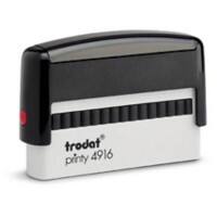 Trodat personalisierter Textstempel Printy 4916 Schwarz 6,4 x 2,6 x 9,9 cm