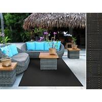 Outdoor-Teppich Casa Pura Ferrara Schwarz Vinyl, Polyester 1800 x 2700 mm