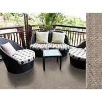 Outdoor-Teppich Casa Pura Verona Beige Vinyl, Polyester 900 x 1500 mm