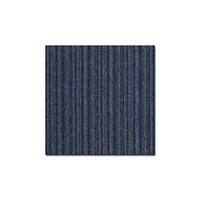Teppichfliese Casa Pura Vienna Blau Gestreift Polypropylen, Bitumen 500 x 500 mm