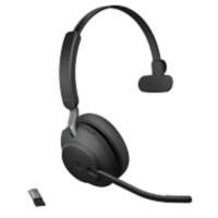 Jabra Evolve2 Kabellos Headset Bluetooth, USB Mit Mikrofon Mono 65 Schwarz