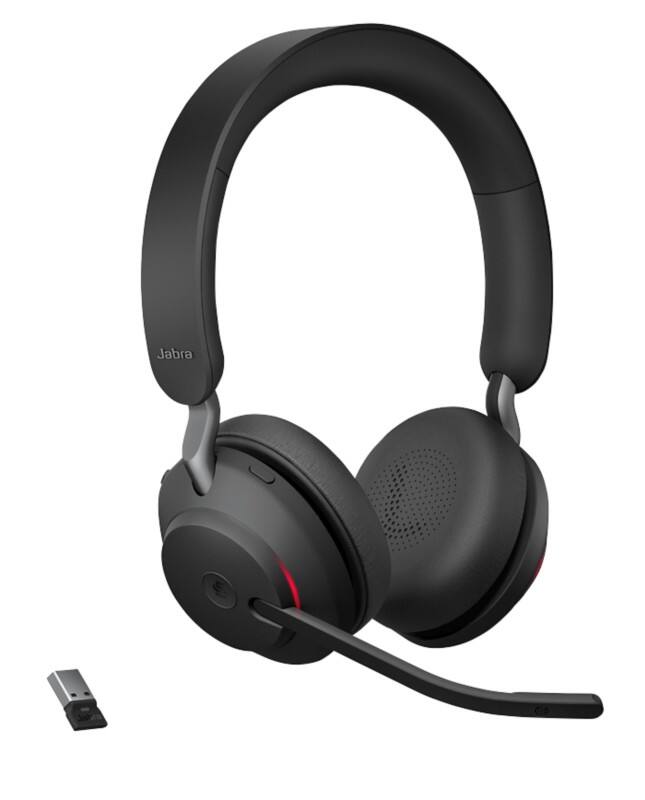 Jabra Evolve2 65 Kabellos Headset Bluetooth, USB Mit Mikrofon Stereo Schwarz
