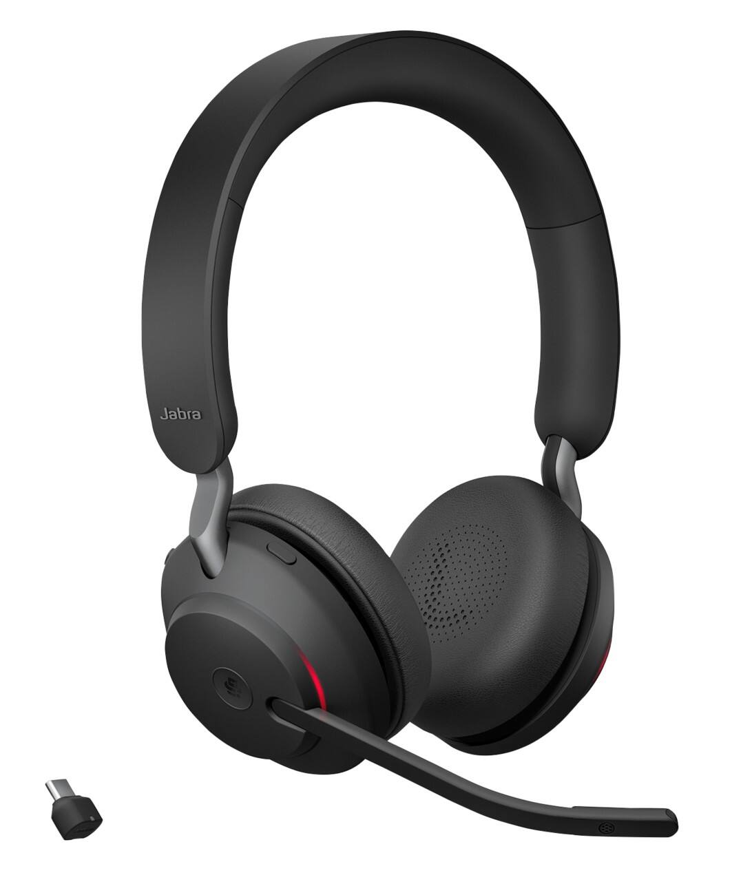 Jabra Evolve2 65 Kabelloses Headset Bluetooth, USB mit Mikrofon Stereo Schwarz