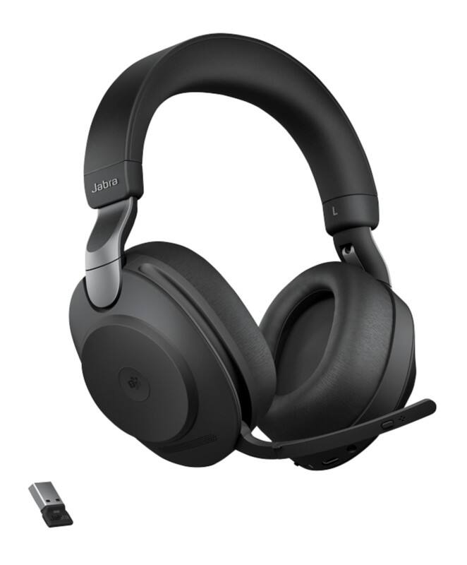 Jabra Evolve2 85 MS Kabellos Headset Kopfbügel Bluetooth, USB Mit Bluetooth Active Noise Cancelling Mit Mikrofon Stereo Schwarz