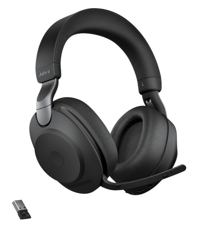 Jabra Evolve2 Kabellos Headset Bluetooth, 3.5 mm Jack, USB Active Noise Cancelling Mit Mikrofon Stereo 65 Schwarz