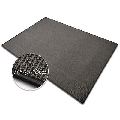 Sisal-Teppich Floordirekt STEP Sylt Grau Sisal 500 x 1000 mm
