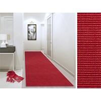 Sisal-Teppich Floordirekt STEP Sylt Rot Sisal 660 x 1500 mm