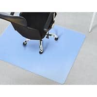 Bürostuhlunterlage Floordirekt Pro Teppich Blau Polypropylen 750 x 1200 mm