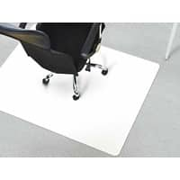 Bodenschutzmatte Floordirekt Pro Bürostuhl Semi-Transparent Polypropylen 750 x 1200 mm