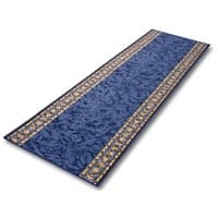 Teppich-Läufer Floordirekt STEP Rügen Blau Polyamid 670 x 1500 mm