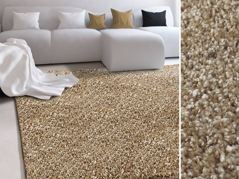 Hochflorteppich Floordirekt STEP Bali Beige Polypropylen 660 x 1500 mm