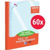 OXFORD Quick In Prospekthüllen DIN A4 Glasklar Transparent 50 Mikron PP (Polypropylen) Öffnung Oben