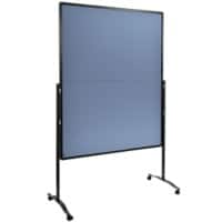 Legamaster PREMIUM PLUS Filz Pinnwand Freistehend 126 (B) x 58 (T) x 196 (H) cm Aluminium Blau, Grau  