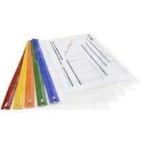 Rapesco Reißverschlussbeutel 1502 A3 Reißverschluss 42 (B) x 3 (T) x 29,7 (H) cm Farbig sortiert 5 Stück