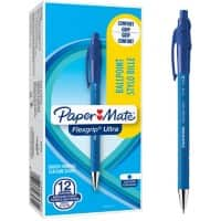 Papermate FlexGrip Ultra Kugelschreiber Blau Mittel 1 mm 12 Stück