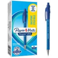 Papermate Kugelschreiber FlexGrip Ultra 0.5 mm Blau 12 Stück