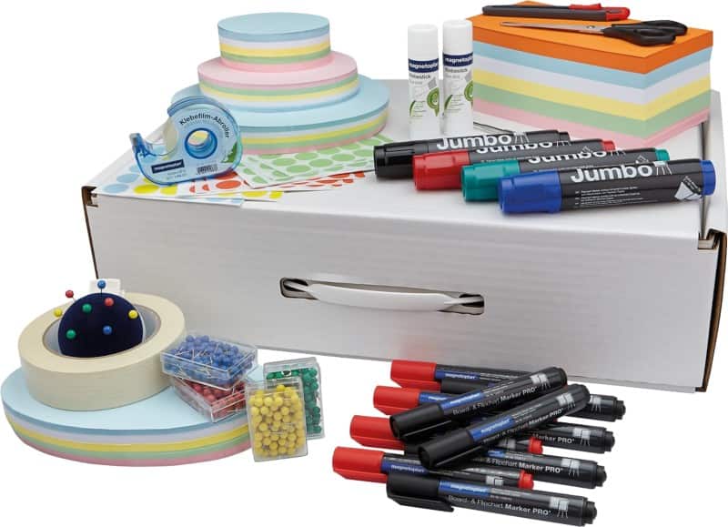 magnetoplan Präsentations-Kit Basis-Trainer-Set farbig sortiert 48 x 33 cm