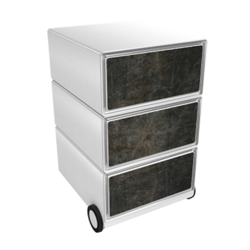 PAPERFLOW Rollcontainer easyBox 3 horizontale Schubladen 642x390x436mm PERSO VULNUS