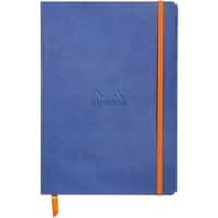 Rhodia Notizbuch DIN A5 Liniert Blau Nicht perforiert 160 Seiten 80 Blatt