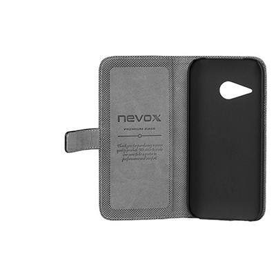 NEVOX Flip Cover 1246 HTC One mini 2 Schwarz, Grau