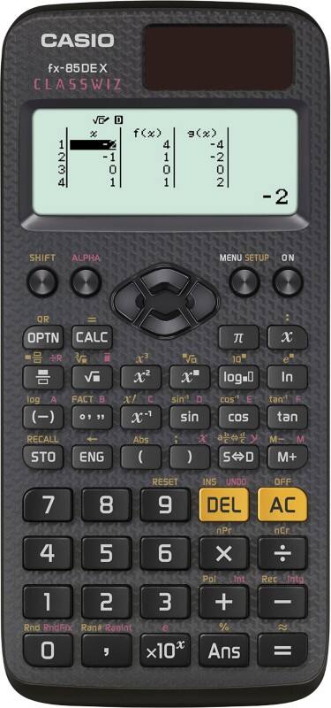 Casio Wissenschaftlicher Taschenrechner Schwarz Batterie, Solar FX-85DEX