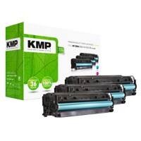 Kompatible KMP HP H-T196CM Tonerkartusche CF370AM Cyan, Magenta, Gelb Multipack 3 Stück