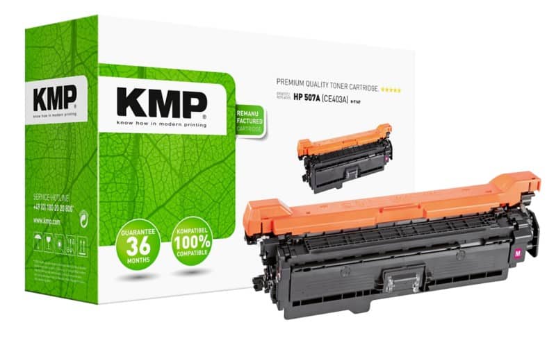 Kompatible KMP HP 507A Tonerkartusche CE403A Magenta