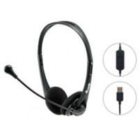EQUIP Headset 245305 Verkabelt Stereo Über das Ohr Geräuschunterdrücker: Nein USB Schwarz