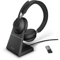JABRA Headset Evolve2 65 Kabellos Stereo Über das Ohr, Kopfbügel Geräuschunterdrücker: Ja Bluetooth Schwarz 26599-989-989