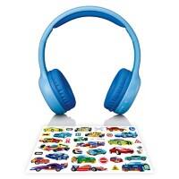 LENCO Kopfhörer HPB-110BU Verkabelt / Kabellos Stereo Über das Ohr Geräuschunterdrücker: Nein Bluetooth, 3.5 mm Klinke Blau