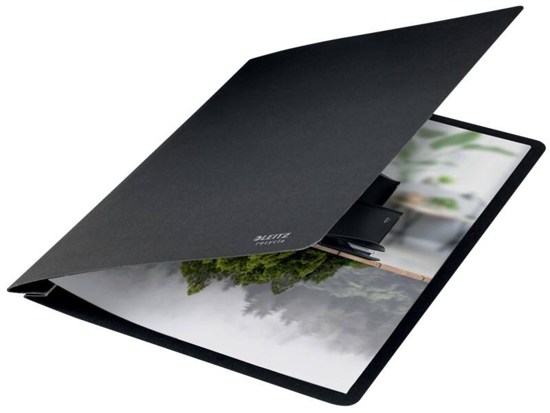 Leitz Recycle Schnellhefter A4 CO2 Neutral Schwarz 275 g/m² 100% Recycelter Karton