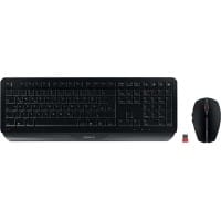 Cherry Tastatur-Maus-Set Gentix Desktop QWERTZ Schwarz mit Wireless Nano-USB-Empfänger