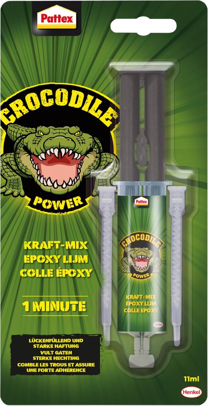 Pattex Crocodile Power Kraft-Mix 1 Min Epoxidharz 11ml