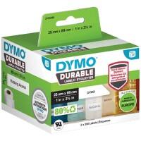 DYMO LW 2112285 Etikettenband Selbsthaftend Schwarz auf Weiß 25 mm (B) x 0,089 m (L)