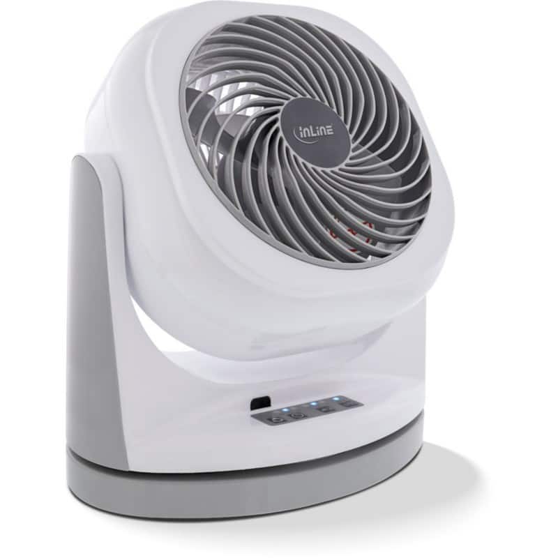 InLine Nicht Höhenverstellbar Tischventilator Steckdose 33 cm Weiß 40161