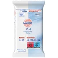 Sagrotan Desinfektionsmittel Tücher 2-in-1 40 Stück