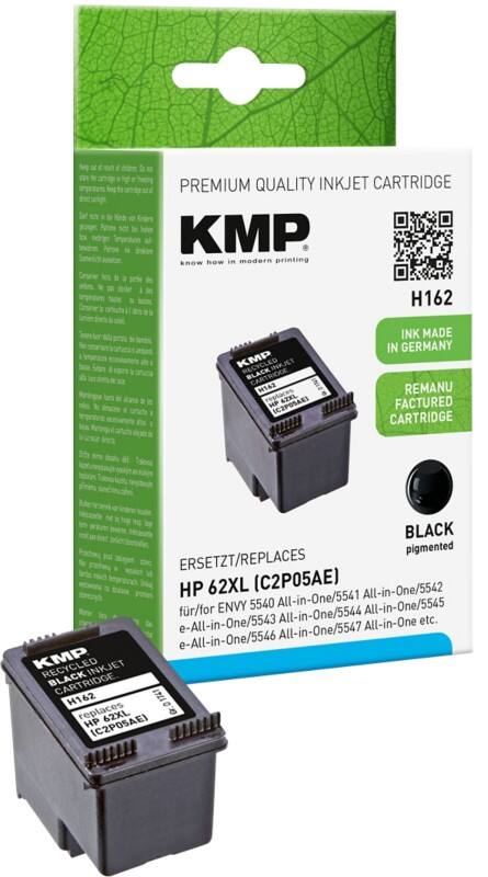 KMP Kompatibel HP 62XL Tintenpatrone C2P05AE Schwarz