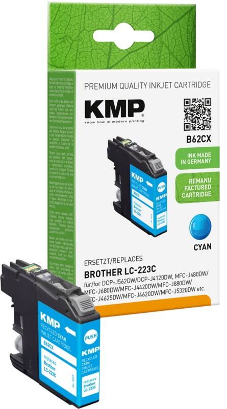 KMP Kompatibel Brother LC-223C Tintenpatrone Cyan