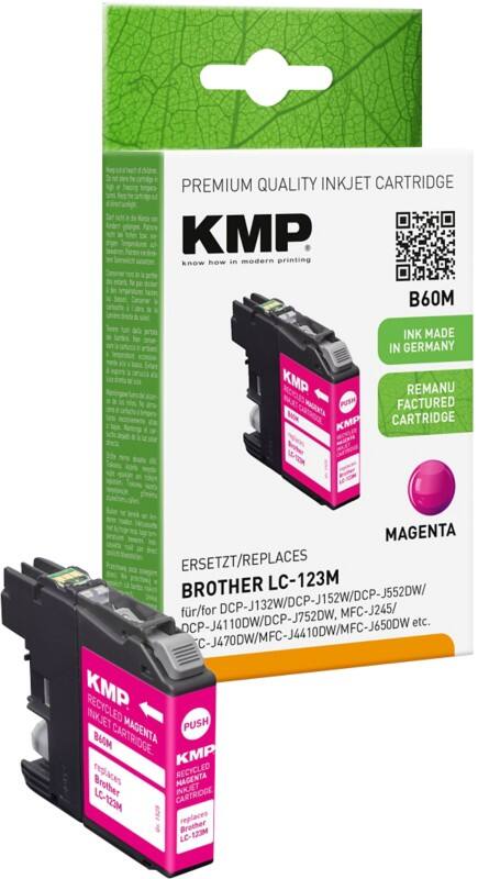 KMP Kompatibel Brother LC-123M Tintenpatrone Magenta