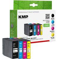 KMP Kompatibel Canon C103V Tintenpatrone Schwarz, Cyan, Magenta, Gelb Multipack 4 Stück