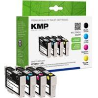 KMP Kompatibel Epson E121V Tintenpatrone C43T12854010 Schwarz, Cyan, Magenta, Gelb Multipack 4 Stück