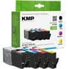 KMP Kompatibel HP 903XL Tintenpatrone 3HZ51AE Schwarz, Cyan, Magenta, Gelb Multipack 4 Stück