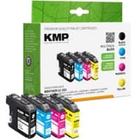 KMP B62VX Tintenpatrone Kompatibel mit Brother LC-223 Schwarz, Cyan, Magenta, Gelb