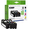 KMP Kompatibel Epson 35XL Tintenpatrone C13T35964010 Schwarz, Cyan, Magenta, Gelb