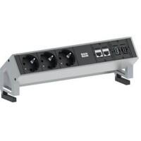 BACHMANN Schreibtischsteckdose 902.502 2-Fach