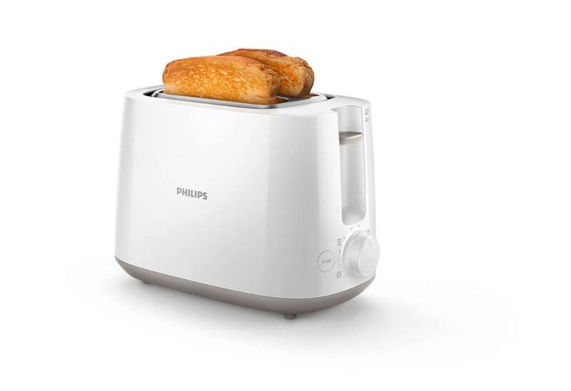 PHILIPS Toaster Weiß Kunststoff 900 W HD2581/00