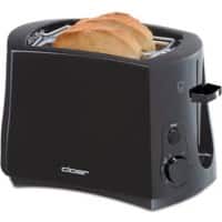 CLOER Toaster Schwarz Kunststoff 825 W 3310
