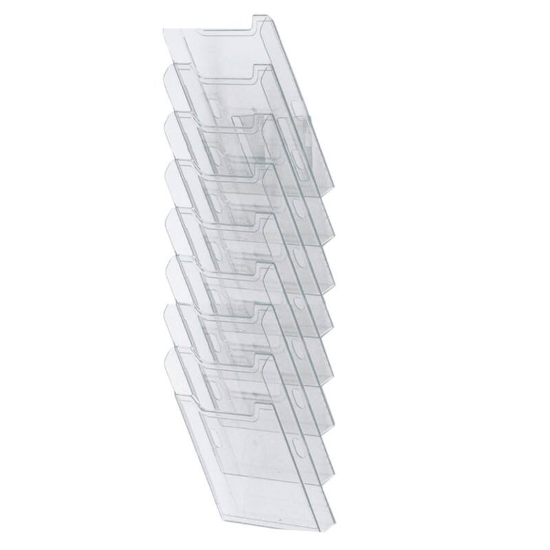 Exacompta A4 hoch Wandregal Wandmontiert Transparent 64858D 23,9 x 15,5 x 81,7 cm 64858D