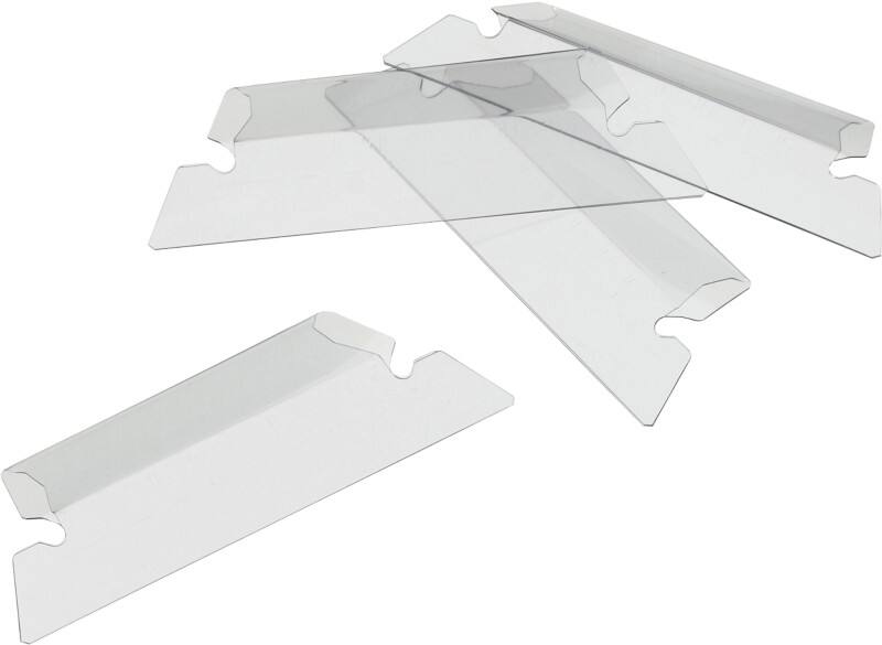 Djois Euroflex Sichtreiter A4 Transparent Pappe 8 x 3 cm 25 Stück